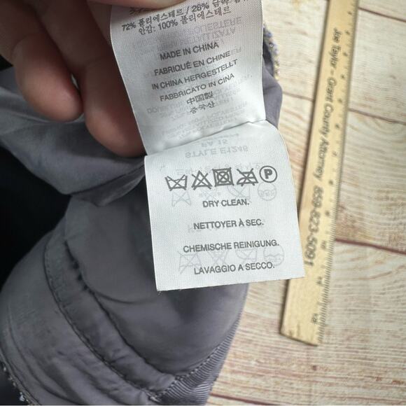 J. CREW Tweed Skit with Gold accents and Zipper - GOLD PURPLE PERIWINKLE - Picture 5 of 9